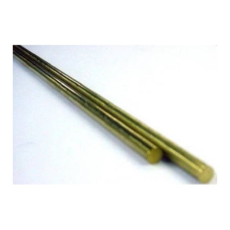 Cr Laurence Decorative Metal Rod, 3/16 in Dia, 12 in L, 260 Brass, 260 Grade 8166